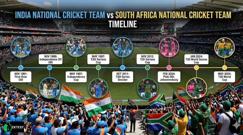 India National Cricket Team vs South Africa National Cricket Team Timeline