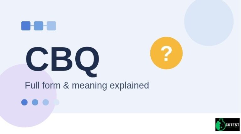 CBQ Full Form